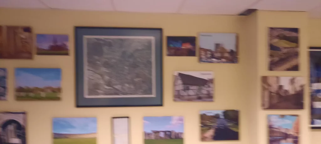 Pictures of famous people that have visited the studio